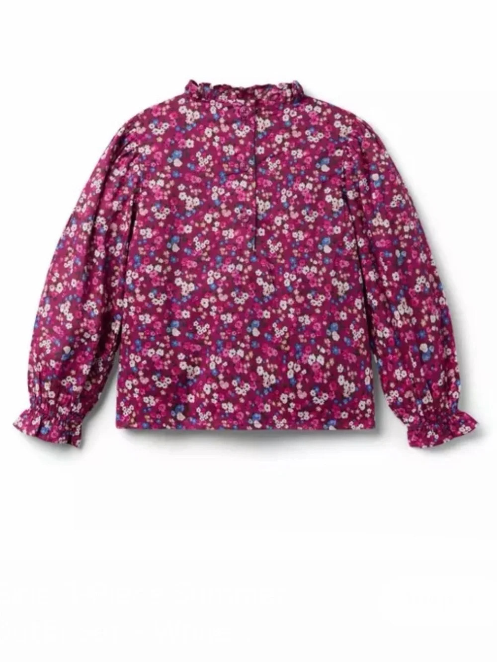 Janie and Jack Girls👧🏻 Berry Ditsy Floral💐Smocked Blouse👚Sz 12